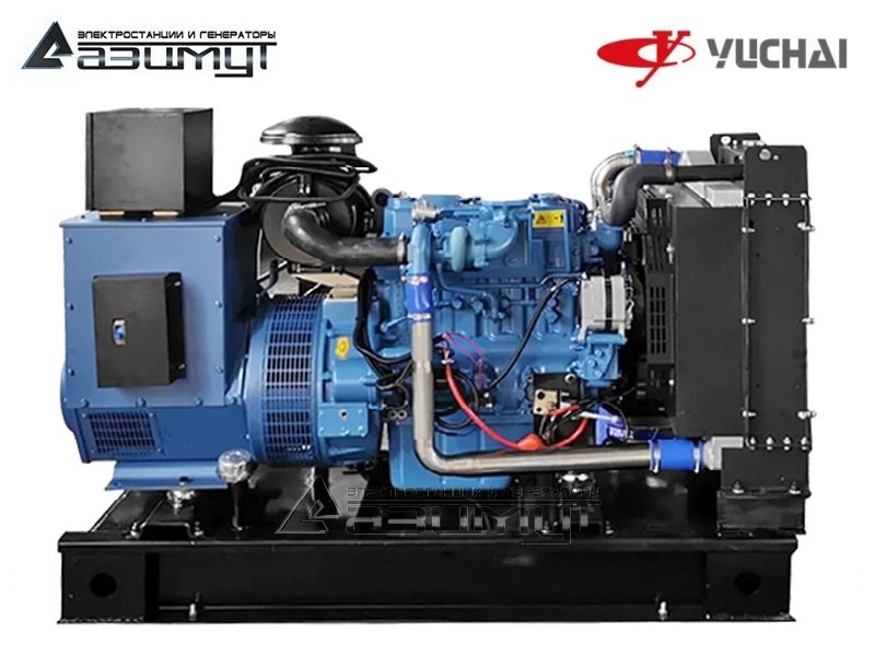 Дизельный генератор АД-50С-Т400-2РМ26 Yuchai мощностью 50 кВт (380 В) открытого исполнения с автозапуском (АВР)
